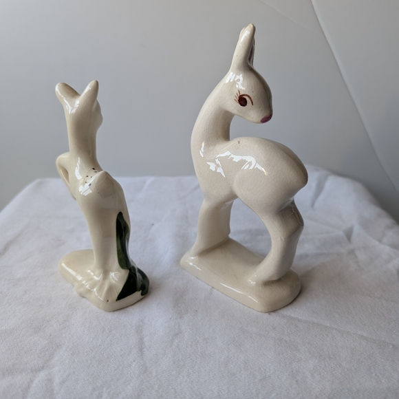 Vintage Rio Hondo California Pottery Ceramic Mother Deer and Baby Doe Figurines - Picture 4 of 14